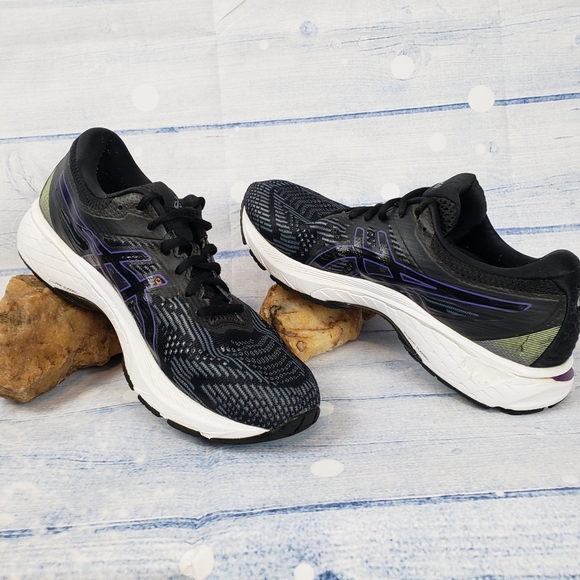 ASICS GT 2000 8 (Sz.9) women's Black & Purple Running Shoes, designed 4 strides - Picture 9 of 10